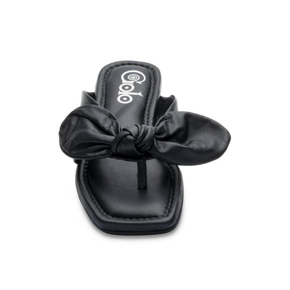 NEW GOLO bowthong sandal in black - Picture 4 of 5